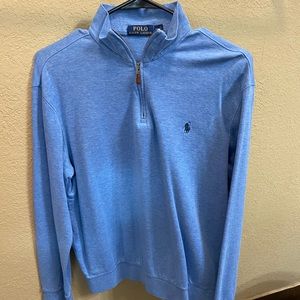 Blue Polo quarter zip
